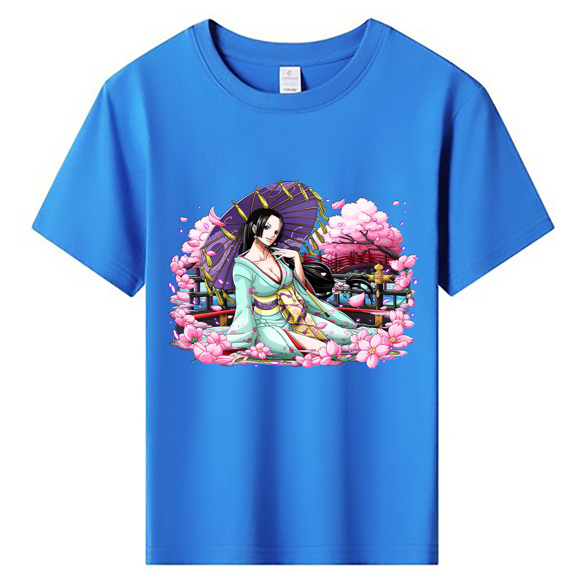 ワンピース ボア・ハンコック ONE PIECE Boa·Hancock 綿100％キッズTシャツ（フロントプリント）